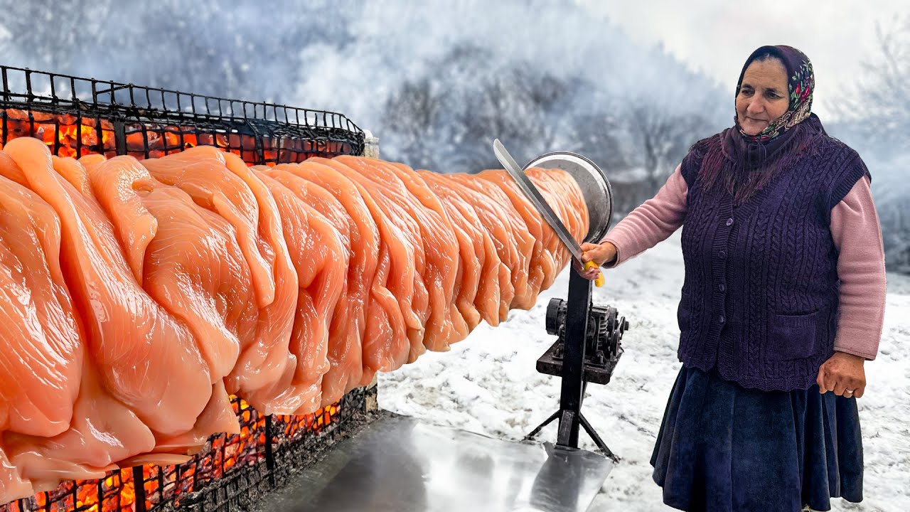 A Whole Bunch Of Chickens For A Huge Doner! There's Definitely Enough For Everyone!