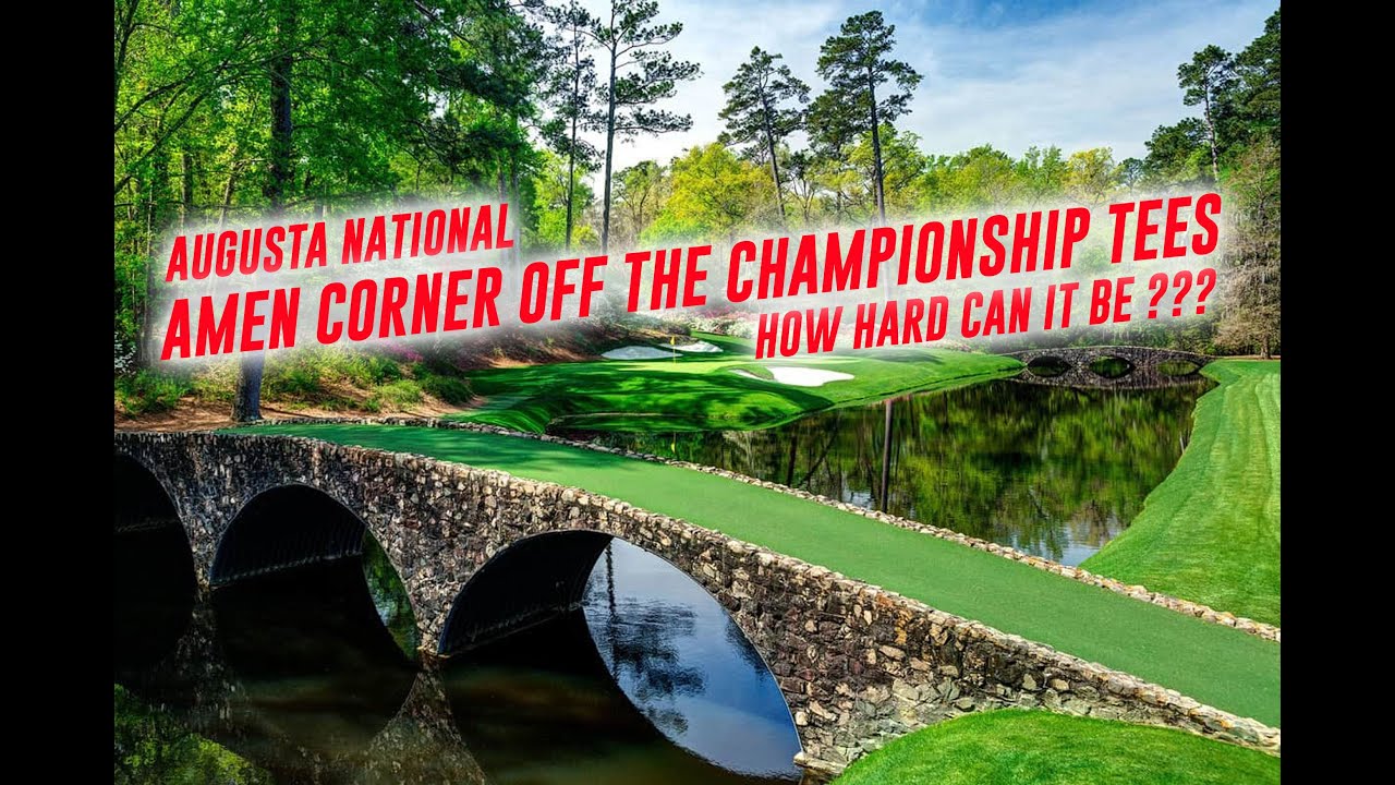 Augusta National Amen Corner - How Hard Can It Be ? Skytrak TGC 2019
