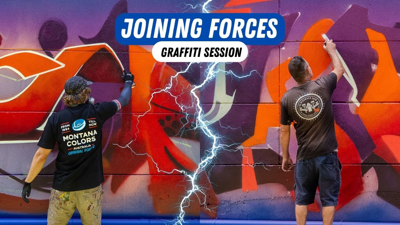 Phibs & Krims One Graffiti Collaboration | Wollongong Australia