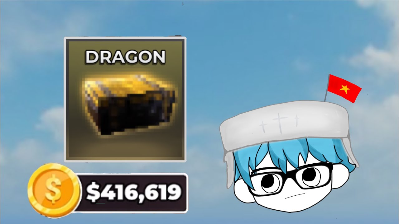Tiêu 400k xu mở hòm Dragon| Untitled Boxing roblox