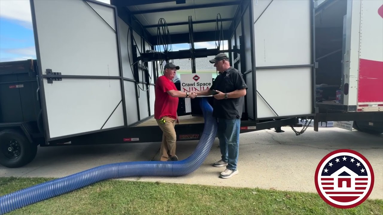 Crawl Space Specialist Uses the VacTrailer and CoolVac40 for Efficient Insulation Removal