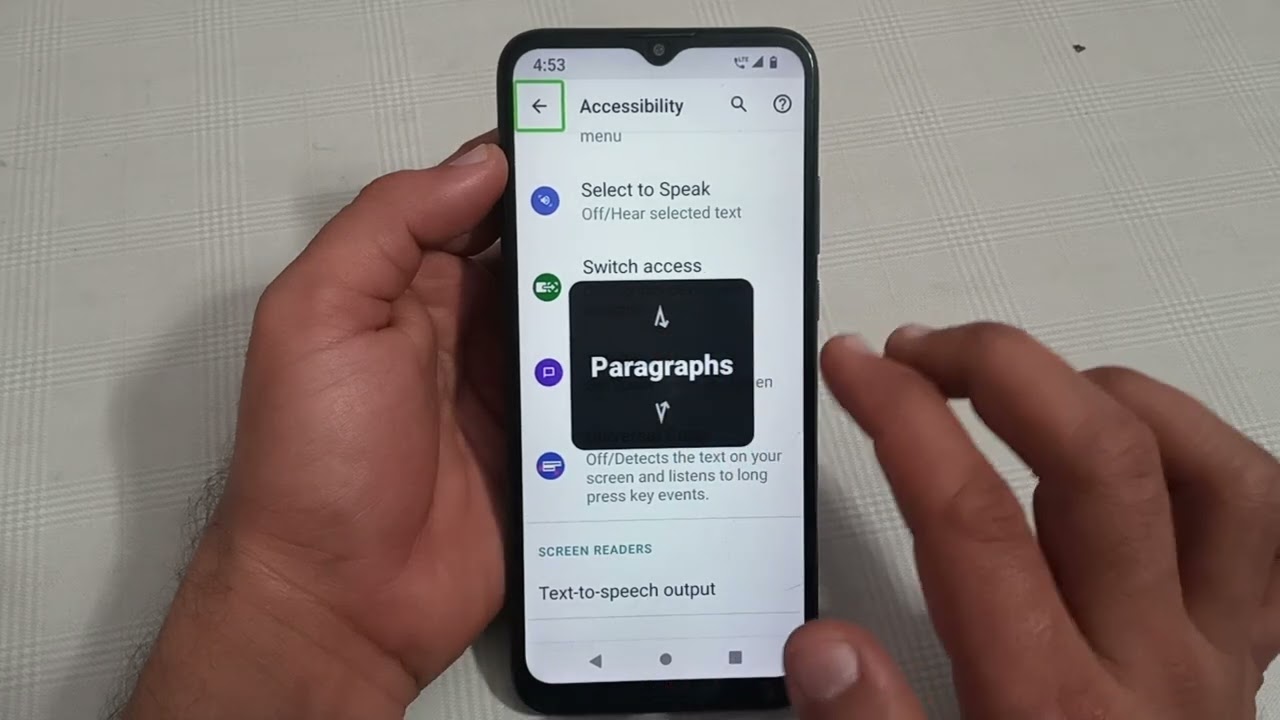 how to enable TalkBack in lava beu, lava beu talk back setting