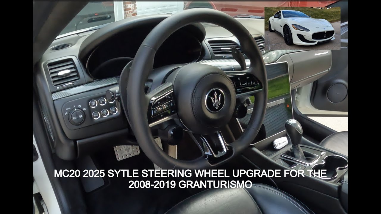Premium 2025 MC20/Granturismo 1:1 Style Steering Wheel Upgrade Install & Demo for 2008-2019 GT