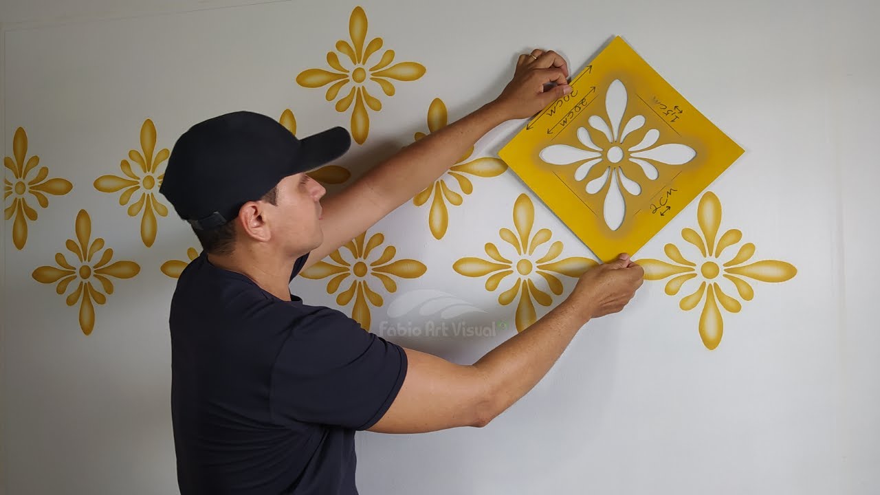 IDEIA  DE PINTURA DECORATIVA - PINTURA DE PAREDE - PINTURA FÁCIL