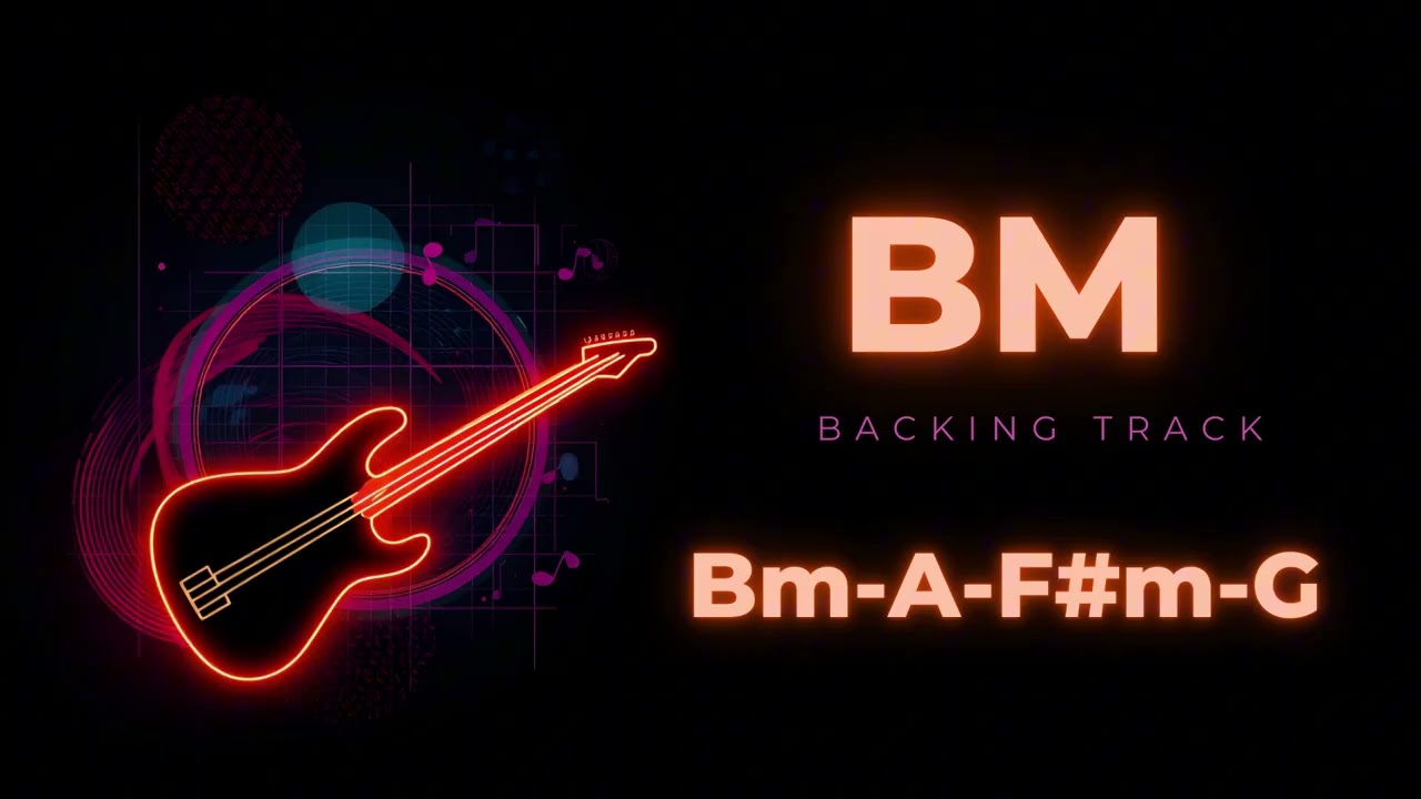 Bm - A - F#m - G Backing Track | Emotional Melodic Jam Track (B Minor)