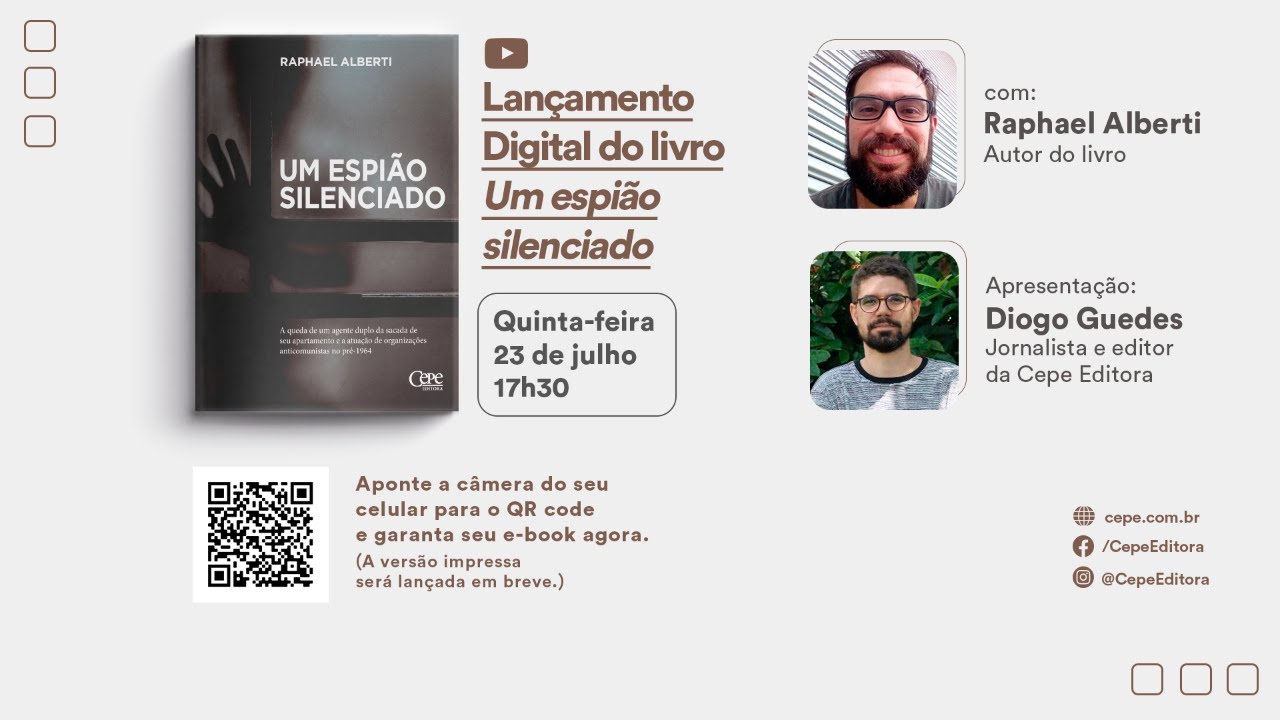 Lançamento Digital do livro “Um espião silenciado”, de Raphael Alberti.