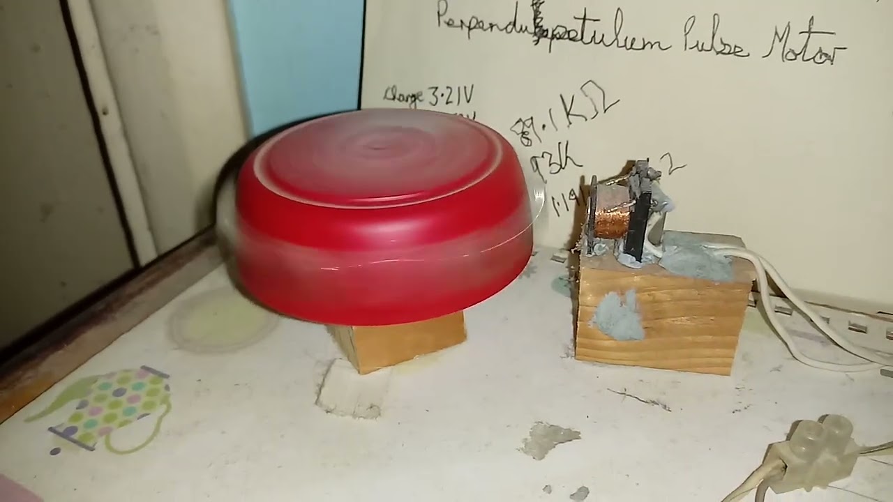 Lidmotor inspired 1.5V Perpendupetulum pulse motor charging a 9V battery!