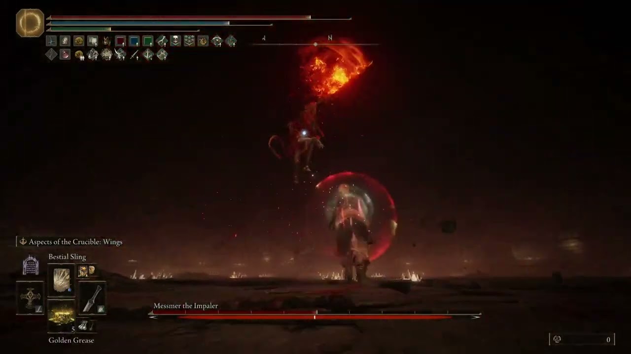 Elden ring Reforged, Messmer the Impaler master mode vs Lightweight Crucible fortune