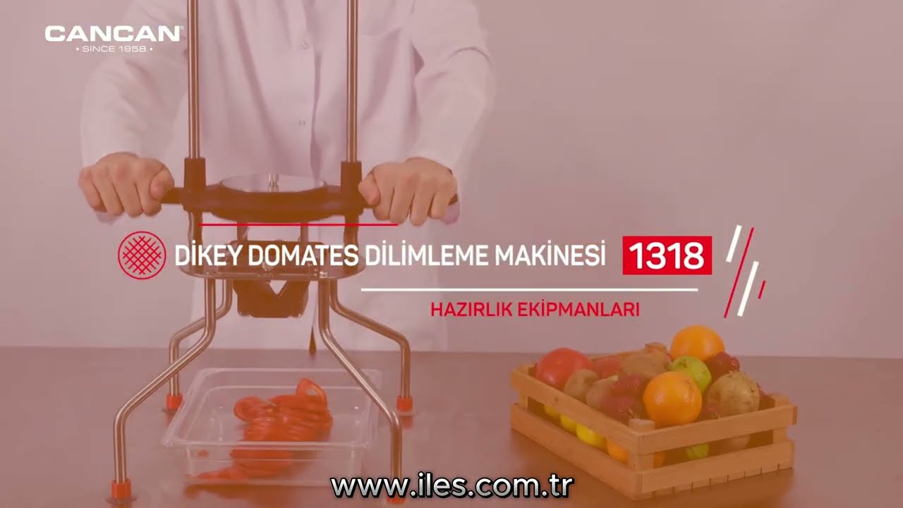 Cancan Dikey Domates Kesme Makinesi | Restoran ve Endüstriyel Mutfaklar İçin