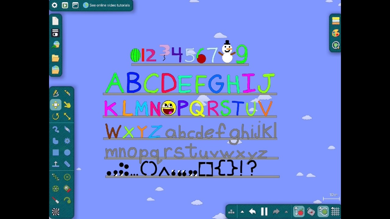 Letters on a Rack | Creative Algodoo Animation