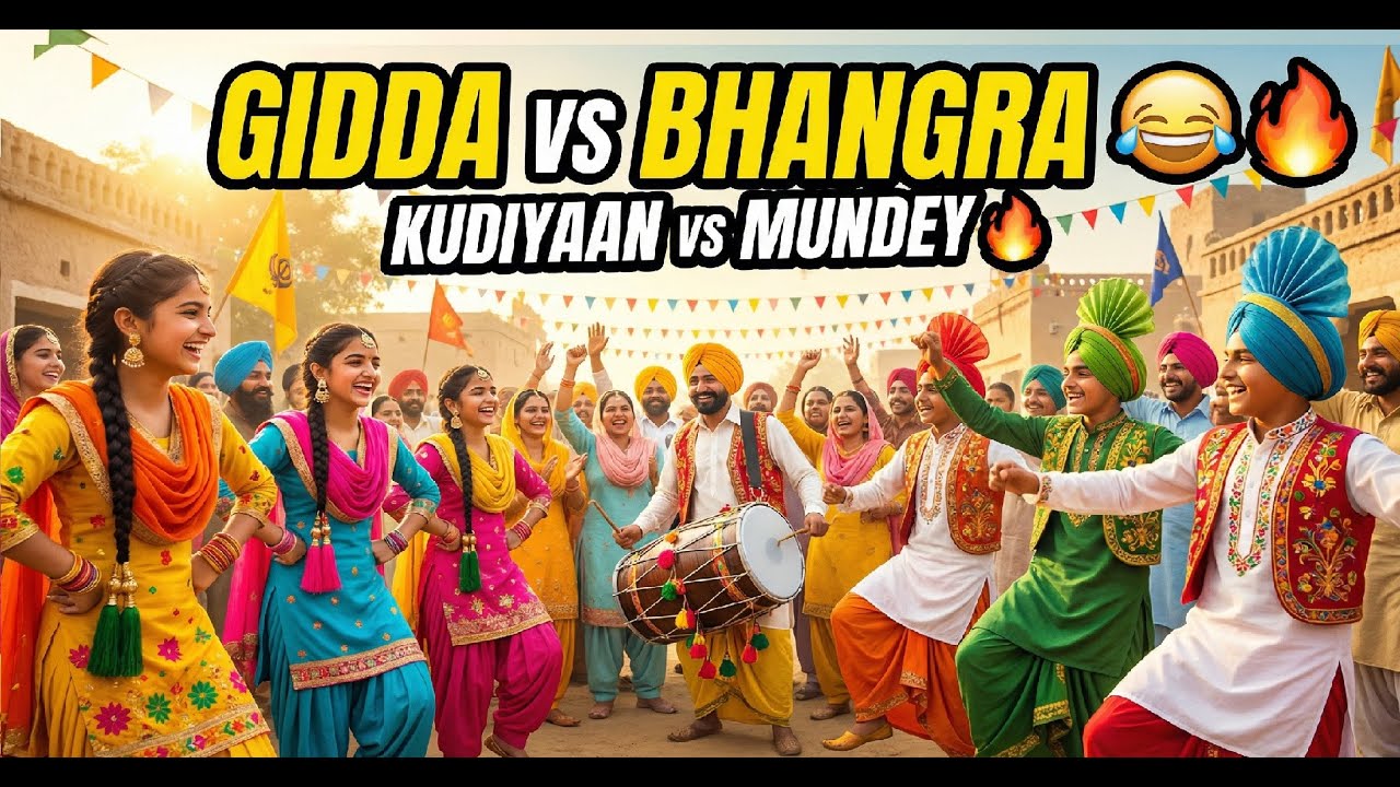 GIDDA DI MASTI  | Pind Dhamaka Ajj Pind Nachda Ae  | GIDDA Special Kudiyaan Da GIDDA  | Viral