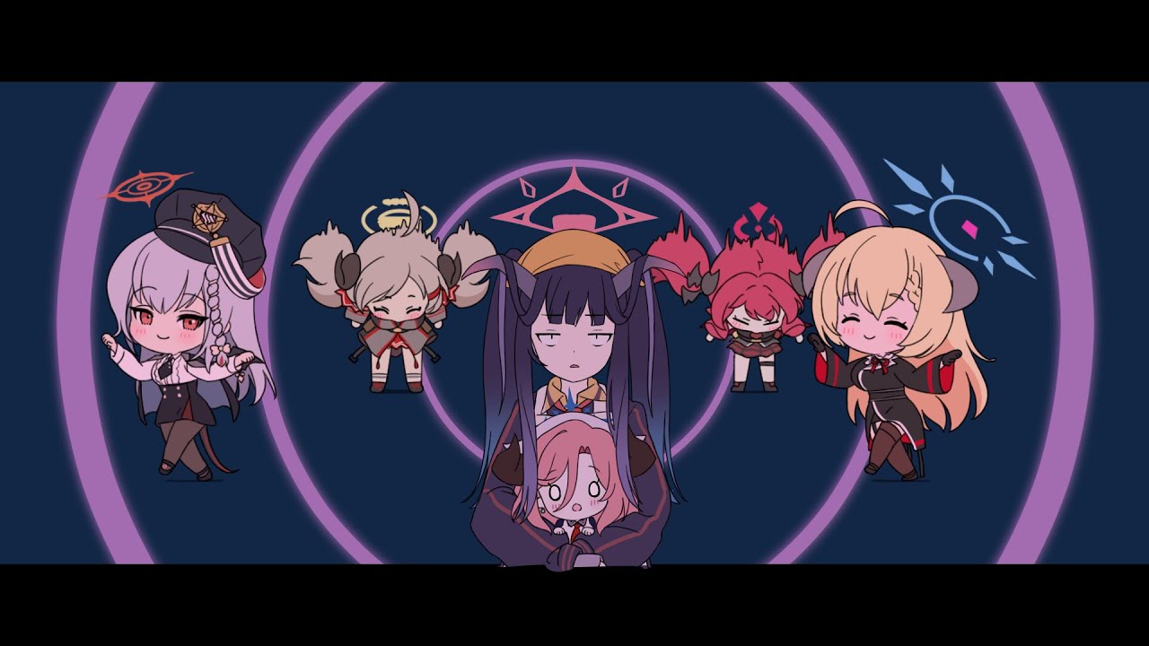 【ブルアカ】ゲヘナ生徒でチェンソーマンパロディ【手書きアニメーションMAD】(黒舘ハルナ/愛清フウカ/夜桜キララ/丹花イブキ/陸八魔アル/空崎ヒナ)