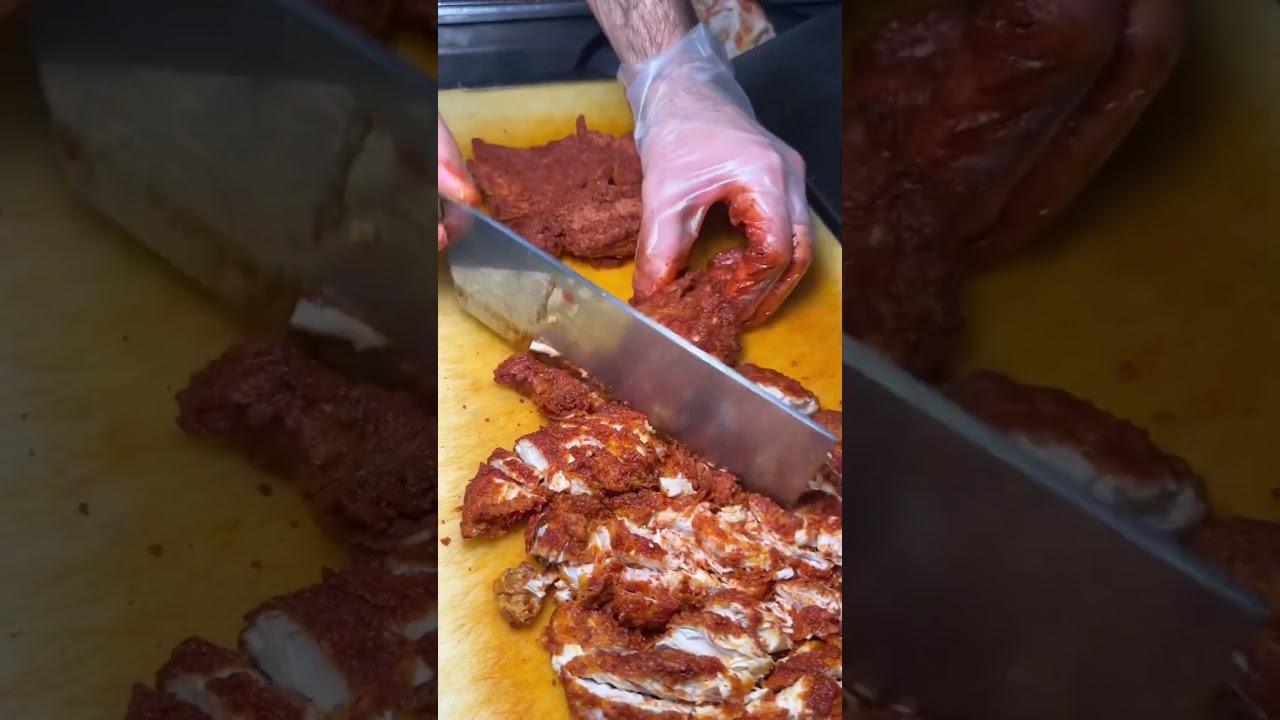 Hot Chicken Chopped   ORDER NOW   banginbuns com@banginbuns  Bangin Buns is OPEN in NoHo 12714 Sherm