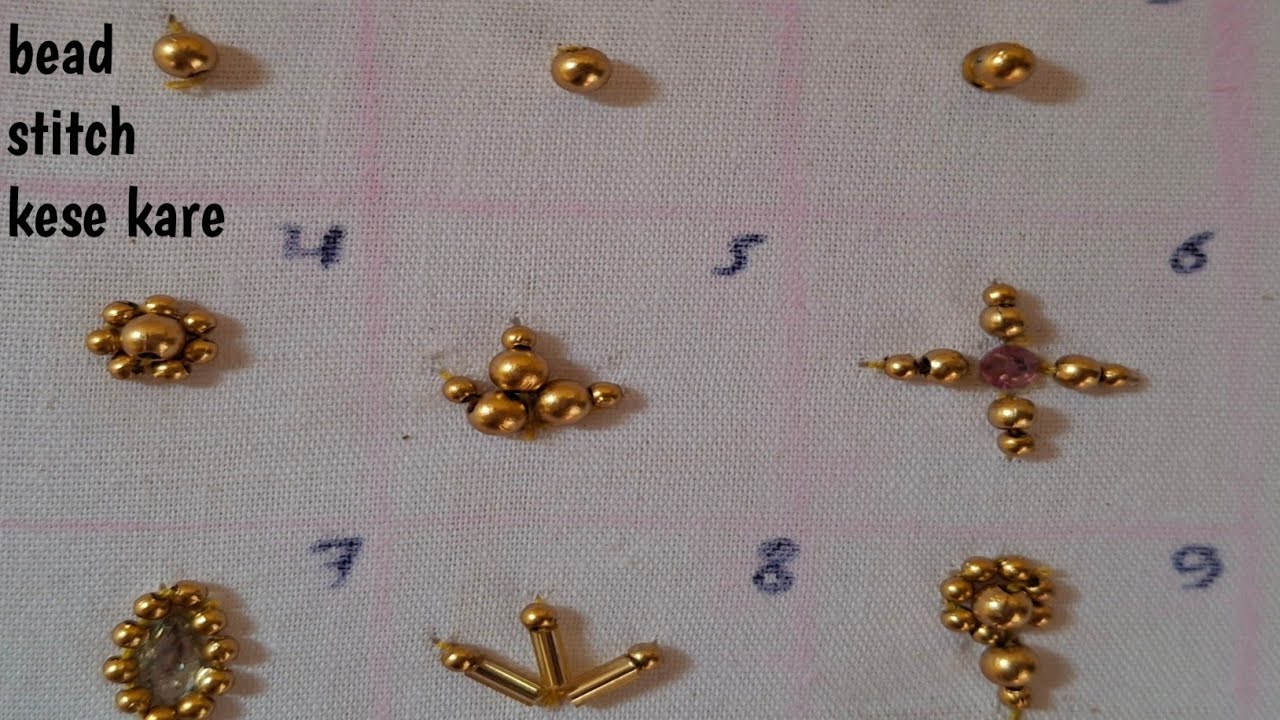 Bead stitch kese kare bead stitch embroidery designs 