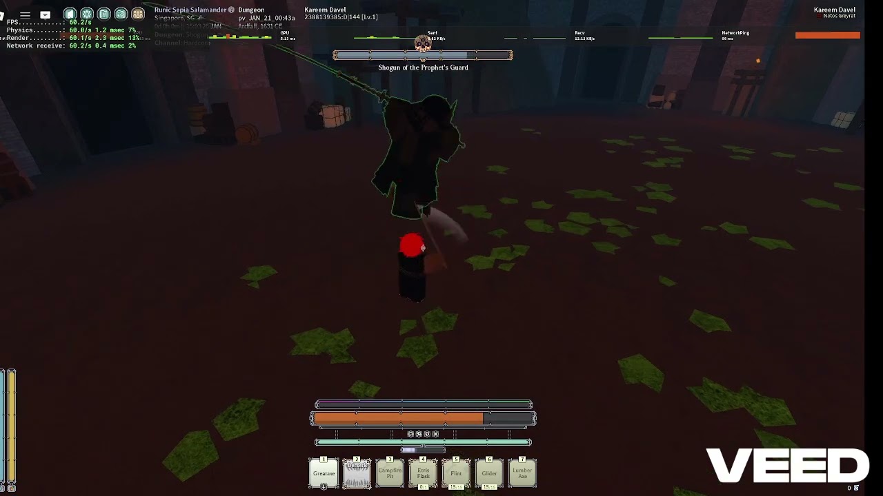 shogun on ping spikes