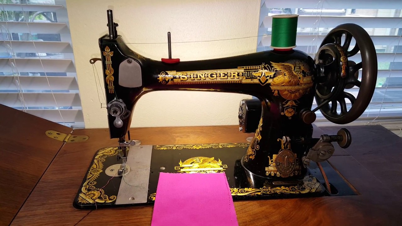 SINGER 27 LONG BOBBIN VIBRATING SHUTTLE video 1