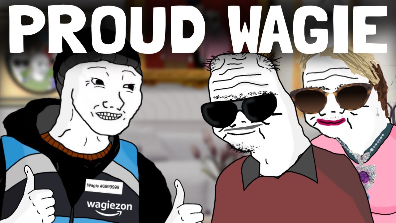 WOJAK DOOMER ГОРДИТСЯ СВОЕЙ НОВОЙ РАБОТОЙ НА СКЛАДЕ AMAZON