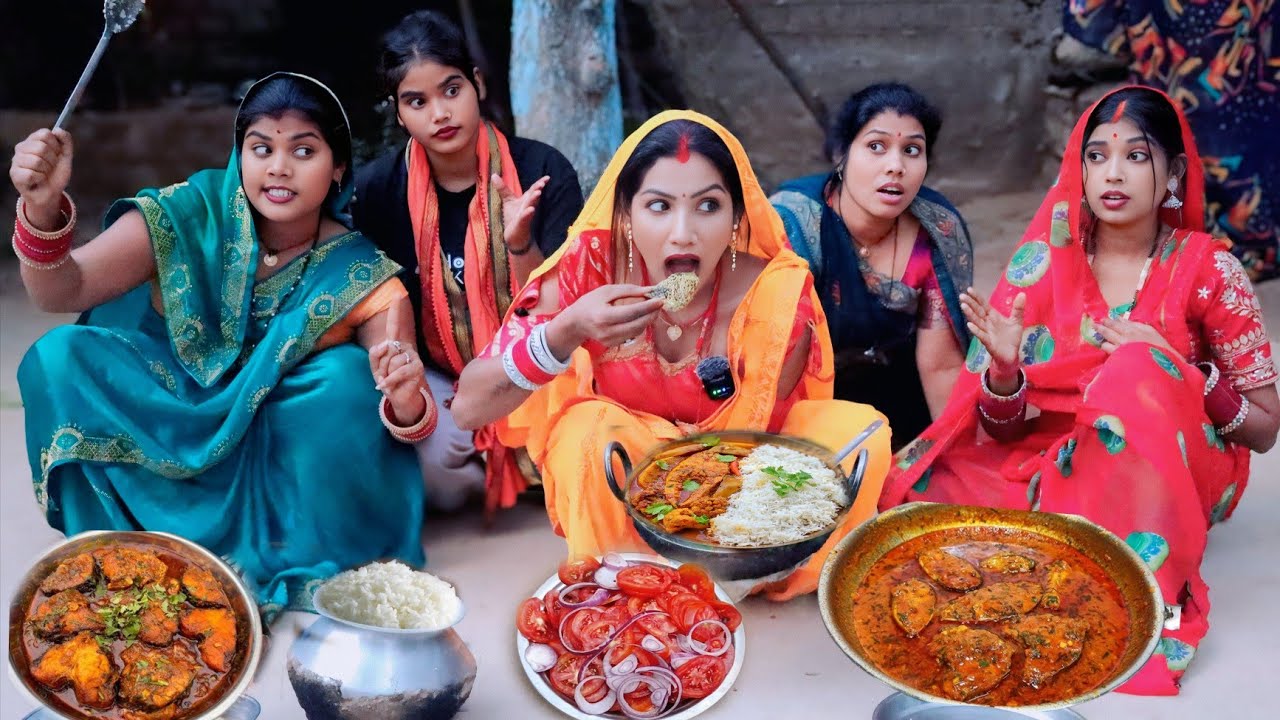 मछली-मुर्गा के शौकीन बहू!! देखिए बहू मछली के मुडा खा गई तो घर में हुआ महाभारत,khushboo comedy video