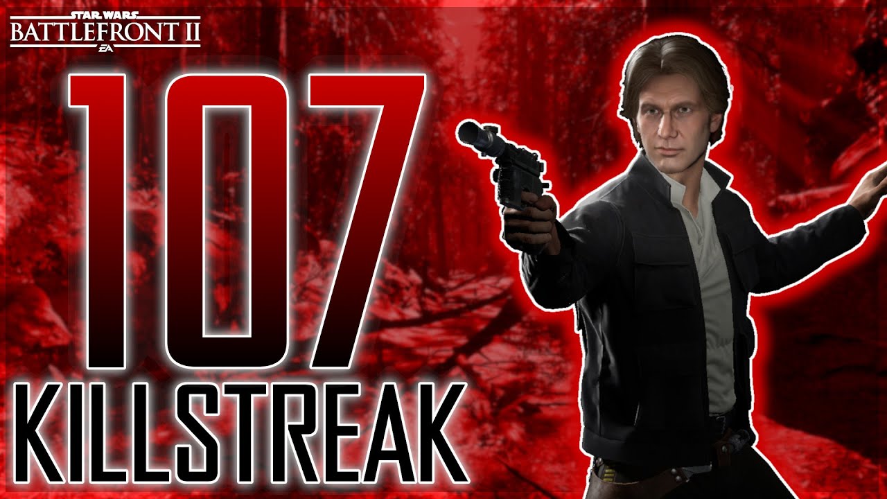 Han Solo 107 Killstreak on Endor | Star Wars Battlefront 2