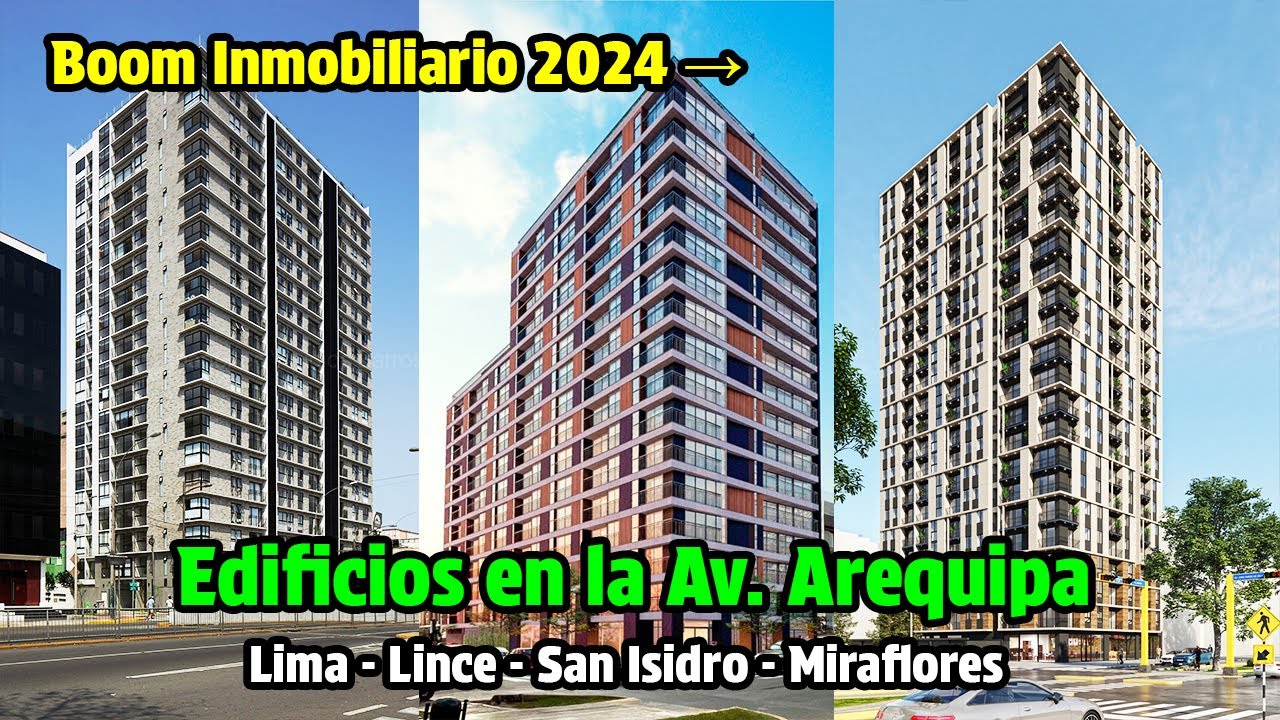 Edificios en la AV AREQUIPA LIMA | BOOM INMOBILIARIO 2024 - Avances y OBRAS 🏗
