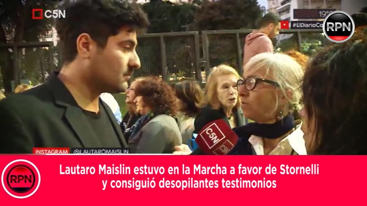Lautaro Maislin estuvo en la Marcha a favor de Stornelli y consigui&oacute; desopilantes testimonios