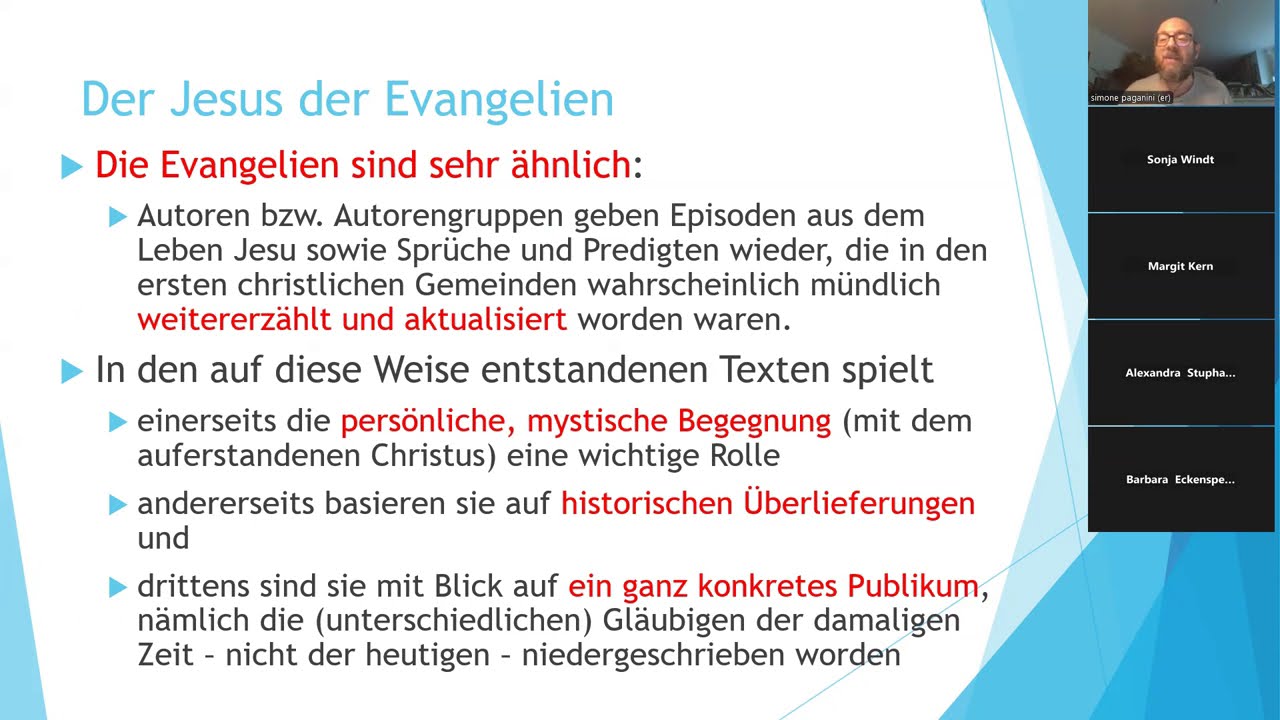 Univ. Prof. Dr. Simone Paganini, Der unbekannte Messias. Die Ecken und Kanten des Jesus von Nazareth