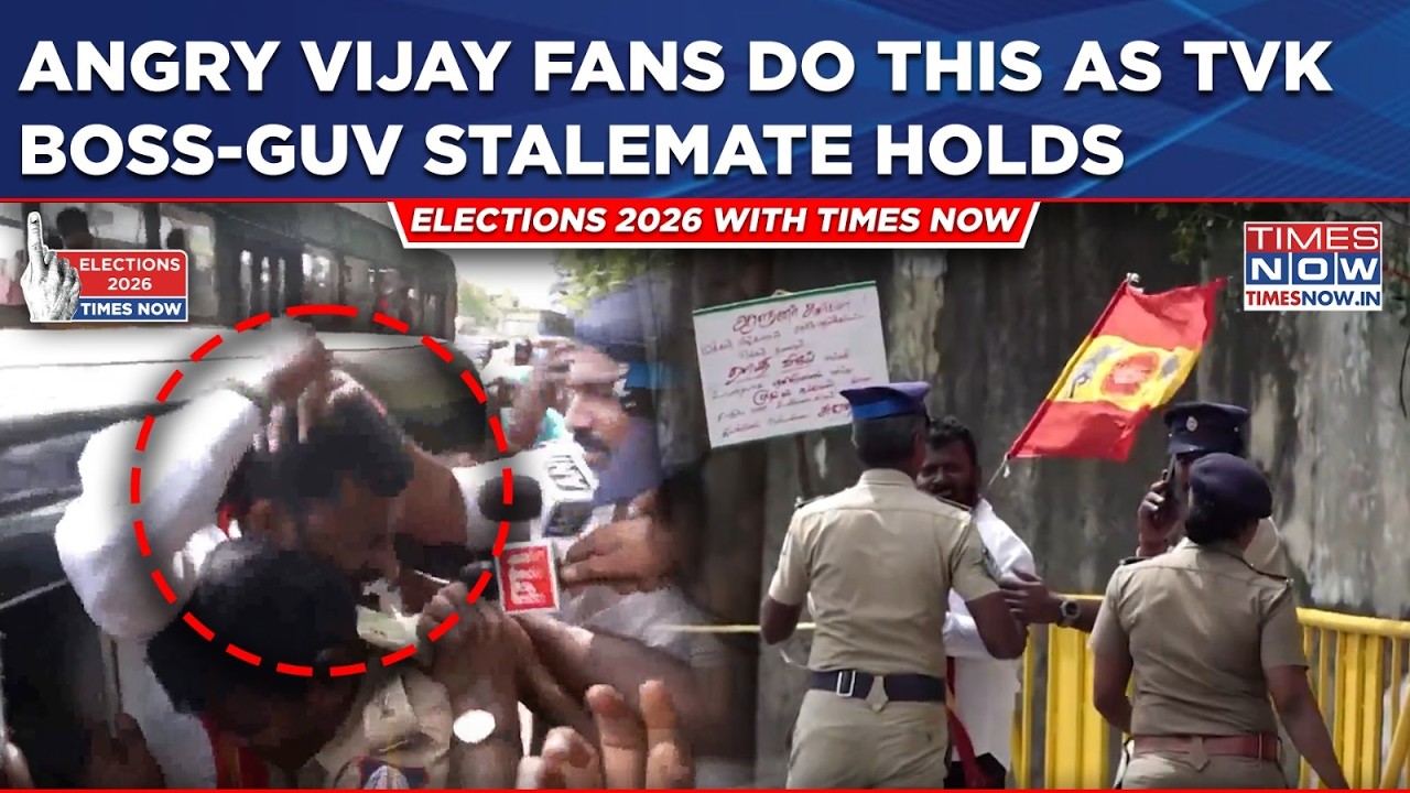 Tamil Nadu Political Storm: Watch Angry Vijay Fans Do This As TVK Chief-Governor Stalemate Continues