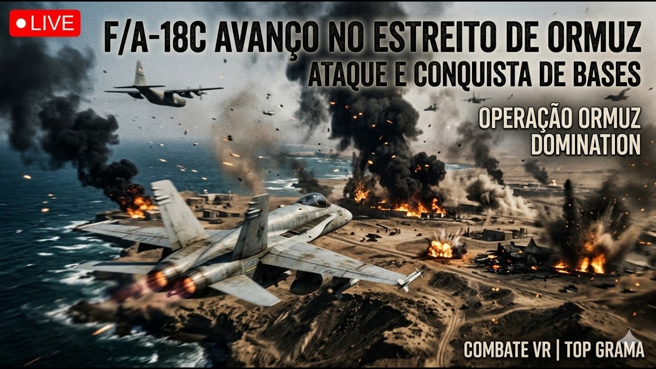 AO VIVO — F/A-18C DOMINANDO O ESTREITO DE ORMUZ | CONQUISTA DE BASES | DCS WORLD
