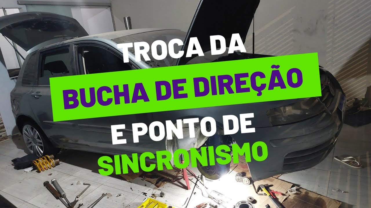 Troca da bucha caixa de direção fiat stilo e ponto de sincronismo✅️