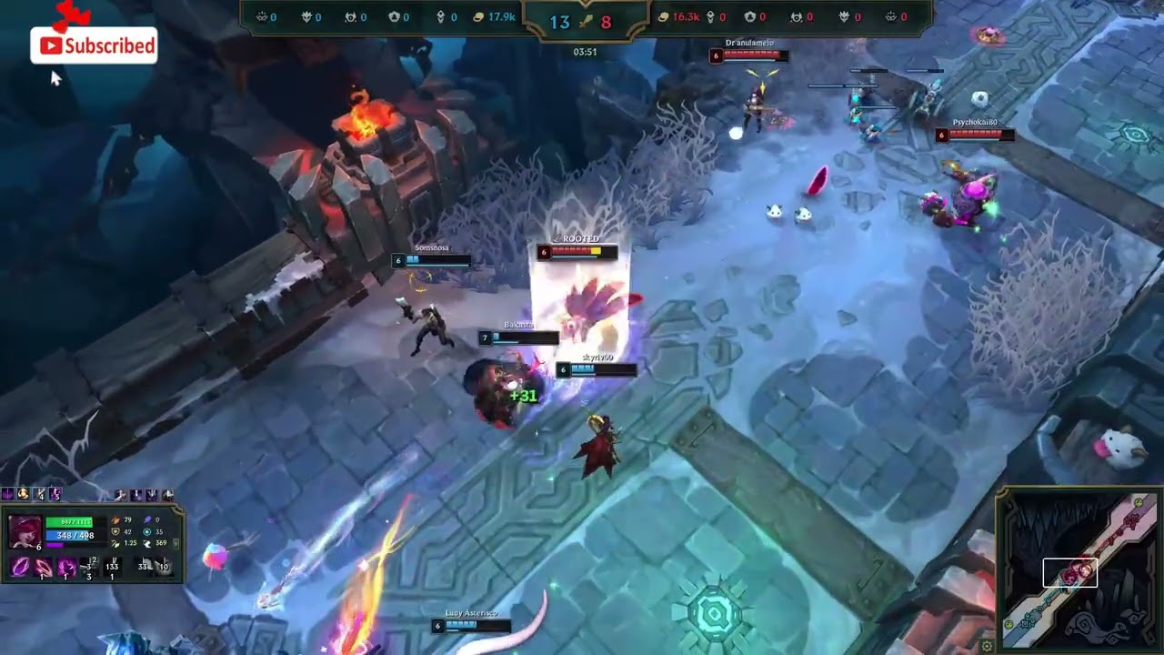 Xayah Triple Kill vs Nasus, Morgana, Jhin & Vayne |  ARAM Highlight | old name alzait