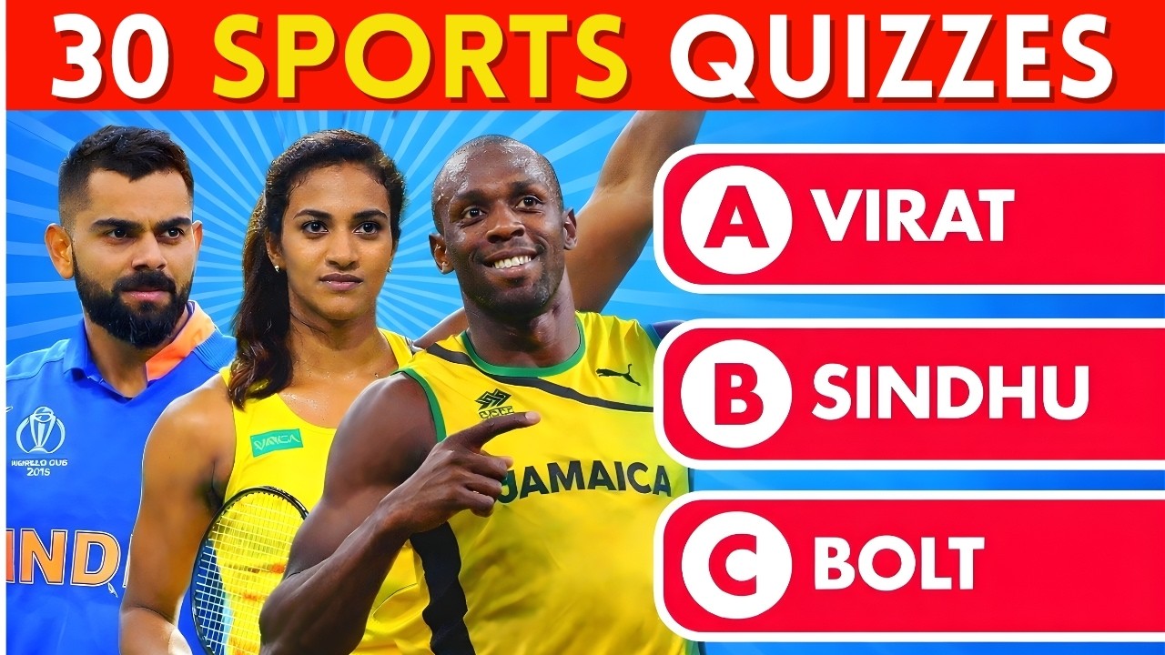 Mega Sports Quiz 🏆 | How Many Can You Get Right?