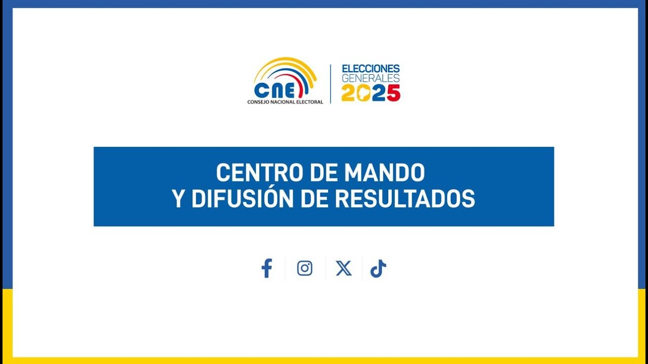 CENTRO DE MANDO ELECCIONES GENERALES 2025 - SEGUNDA VUELTA