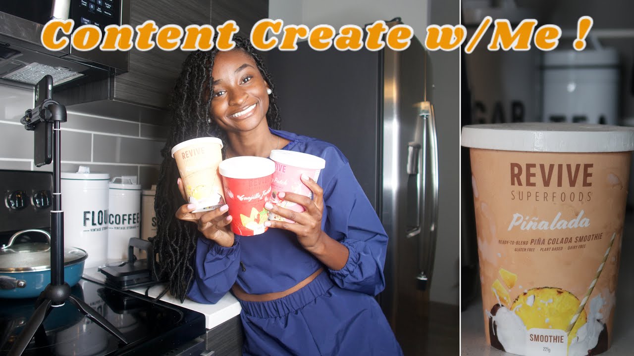 Create Content w/ Me: A Day In The Life | SPONSORED BY REVIVE SUPERFOODS