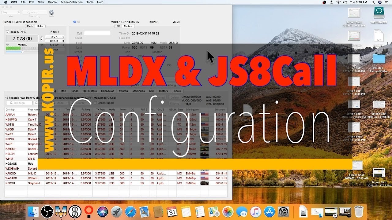 EASY MacloggerDX and JS8Call Configuration