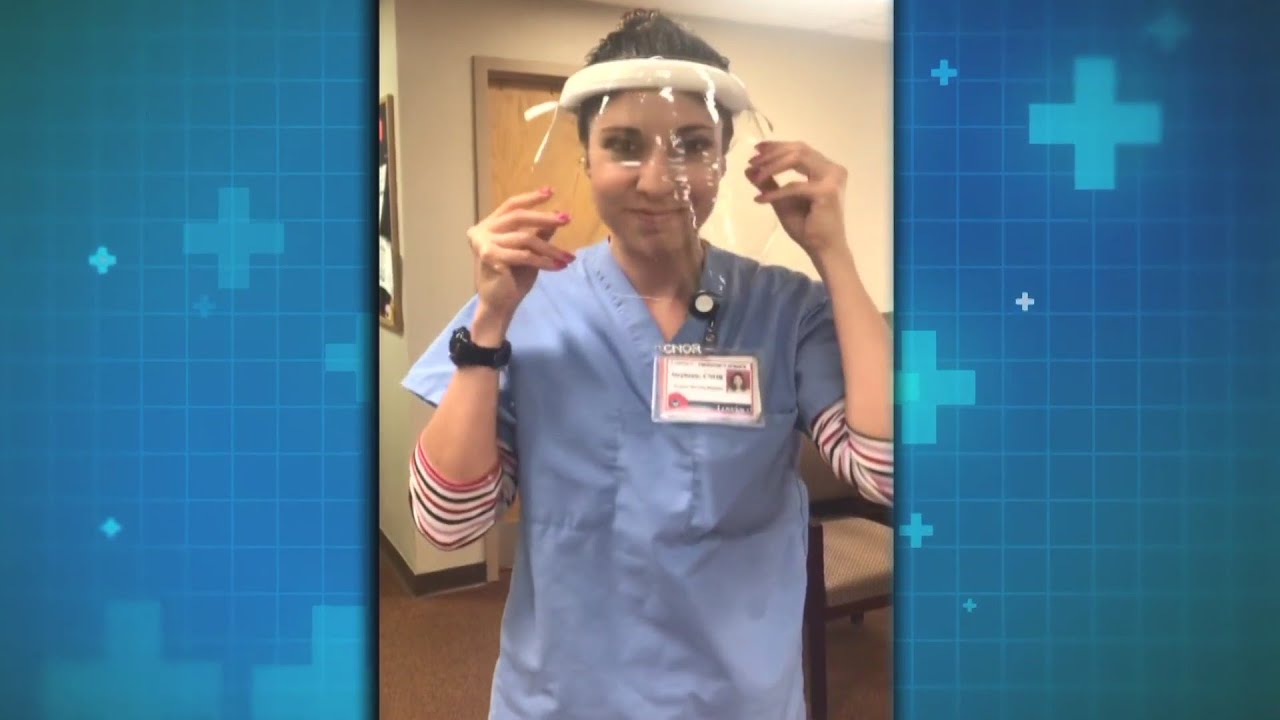 How to make a face shield for hospital workers