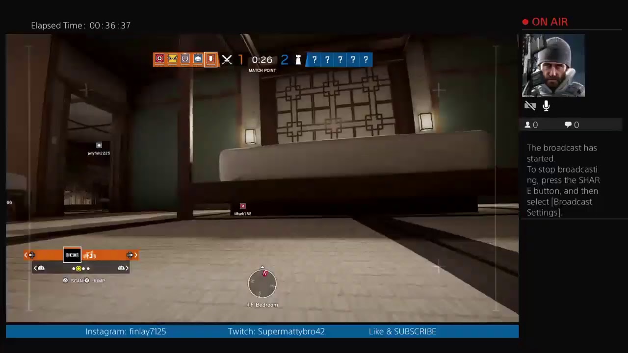 Supermattybro42 playing casual in Rainbow six siege // decent player