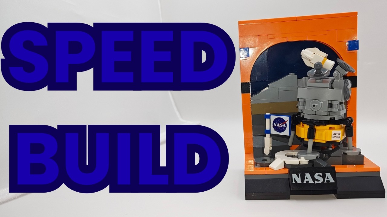 CADA C56043W Apollo 11 Lunar Probe - SPEED BUILD #bricks #nasa