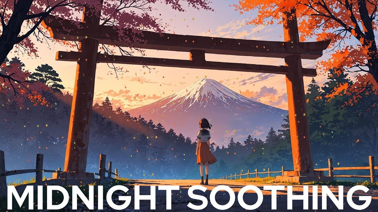 Torii at Dusk 🌄 Deep Sleep Music for Anxious Souls (Mt. Fuji Ambient Soundscape)