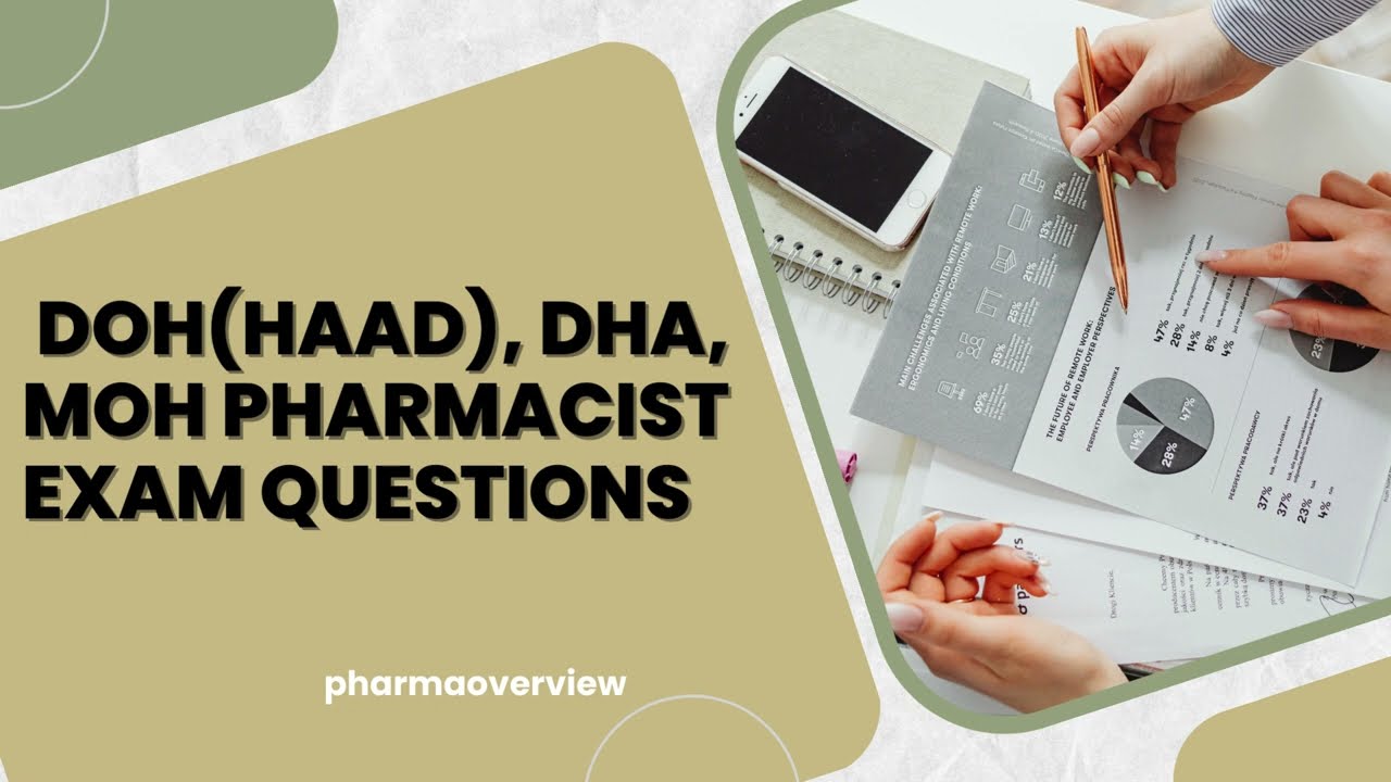 DOH(HAAD), DHA, MOH Pharmacist exam pattern