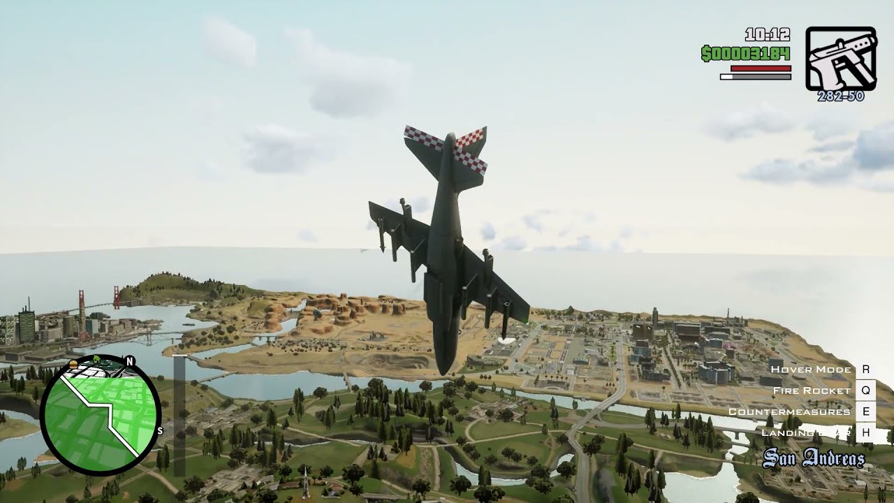 No fog makes the map look small - GTA San Andreas The Definitive Edition