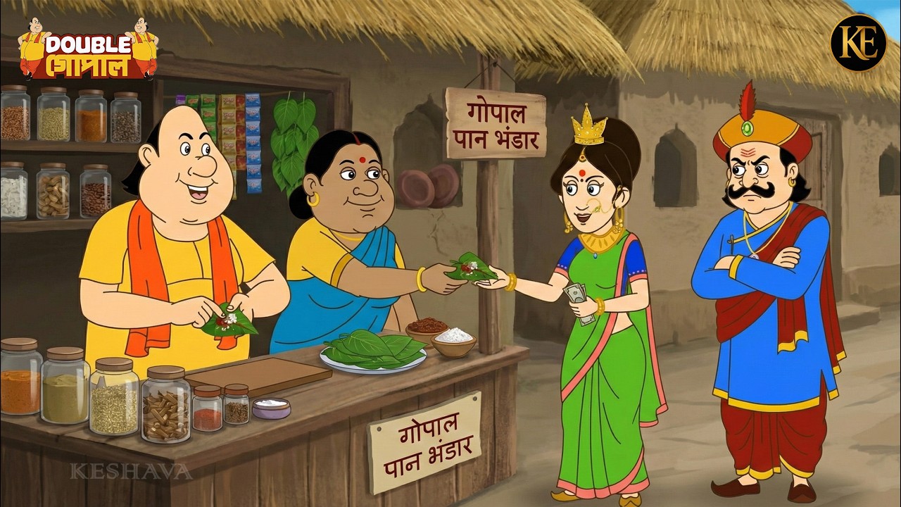 গোপালের পান দোকানে রানি খেল পান, রাজা হলেন রেগে! || Gopal Bhar || Best Of Gopal Bhar
