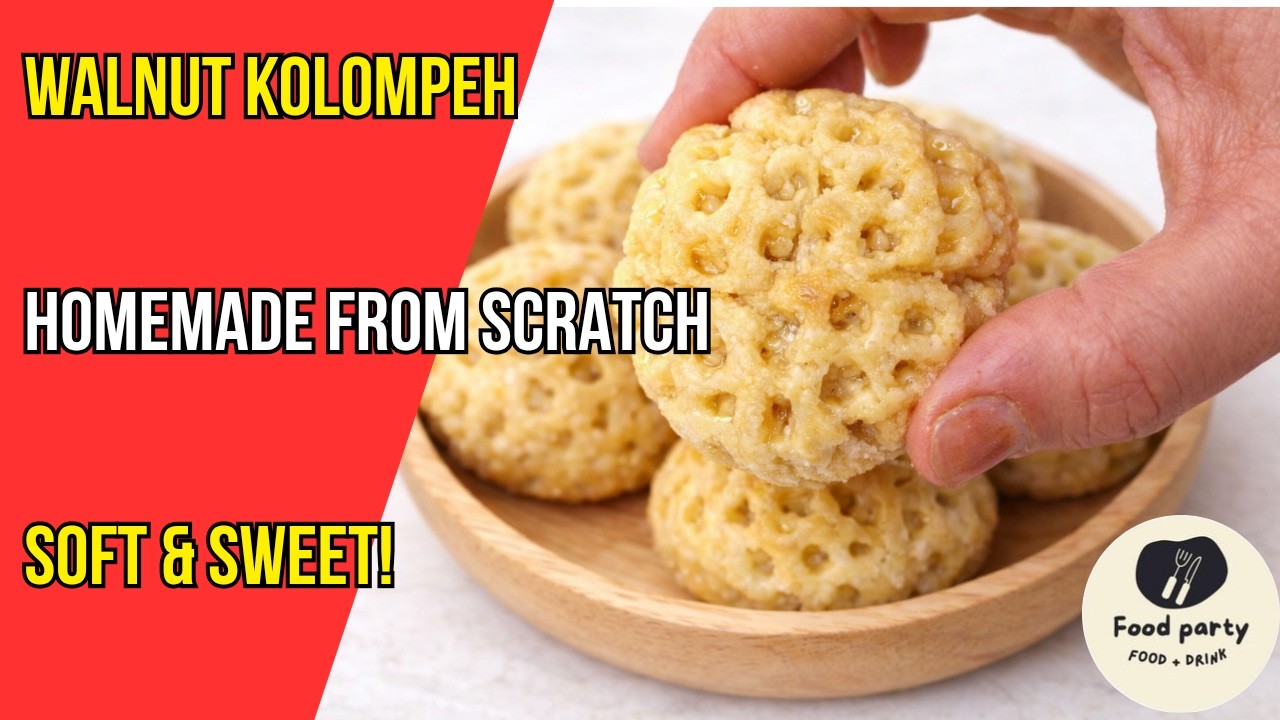 Walnut Kolompeh Recipe | Homemade Persian Pastry, Oven Baked