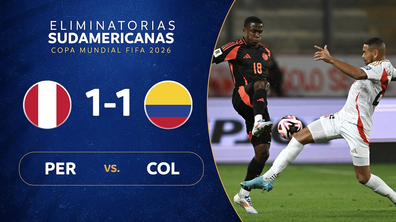 PER&Uacute; vs. COLOMBIA [1-1] | RESUMEN | ELIMINATORIAS SUDAMERICANAS&nbsp;|&nbsp;FECHA&nbsp;7
