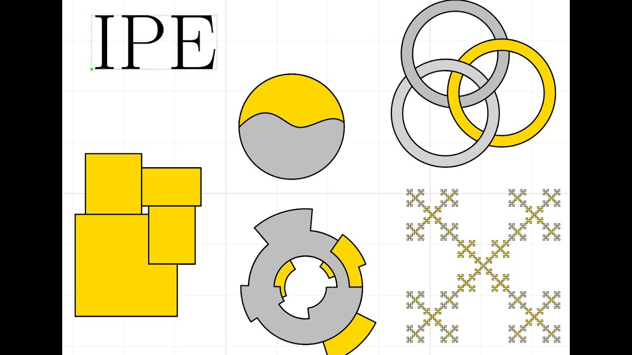 Introduction to Ipe drawing editor - Tools, Properties, & Snapping
