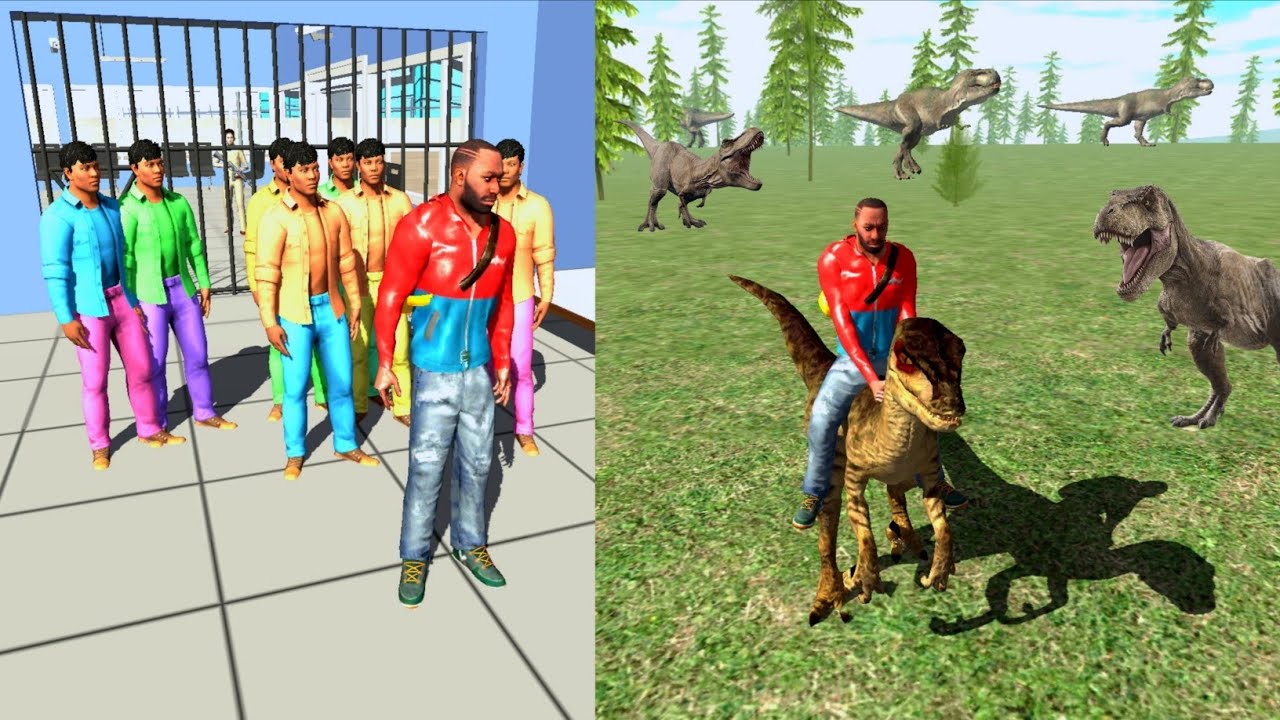 College Story And Jurassic Park Dinosaur | Police Games | Indian Bike Driving 3D 