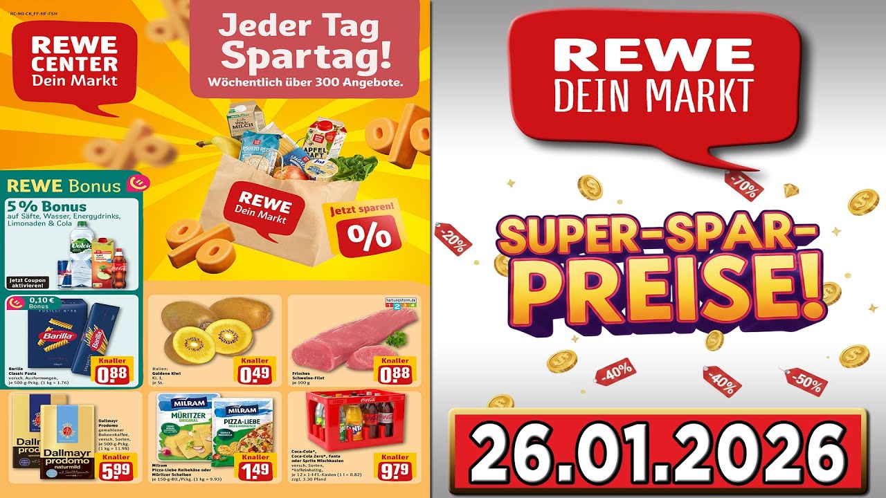 REWE Werbung Prospekt | Gültig von 26.01.2026
