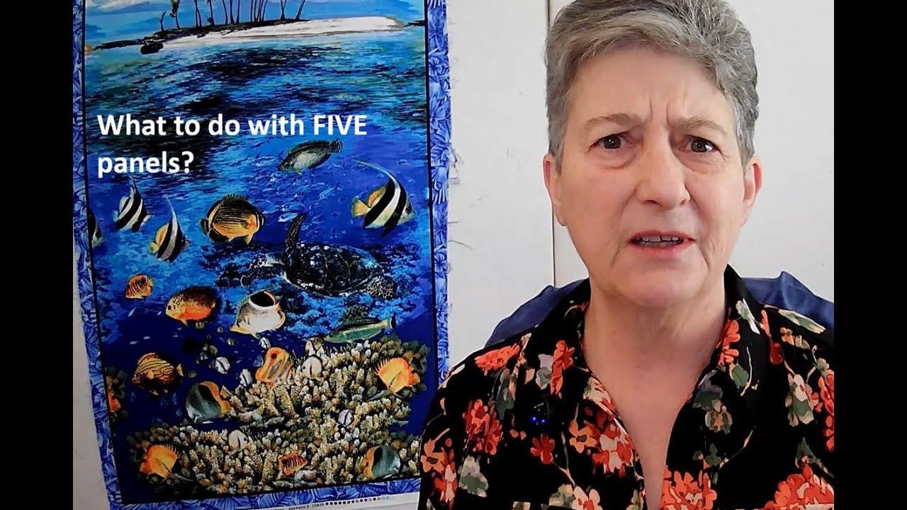 Chop up panels to create bold beautiful blocks for a lap quilt