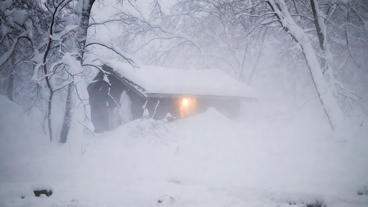 Snowstorm Ambience for Sleep ❄️ Gentle Relaxation Sounds for Calm and Stress Relief