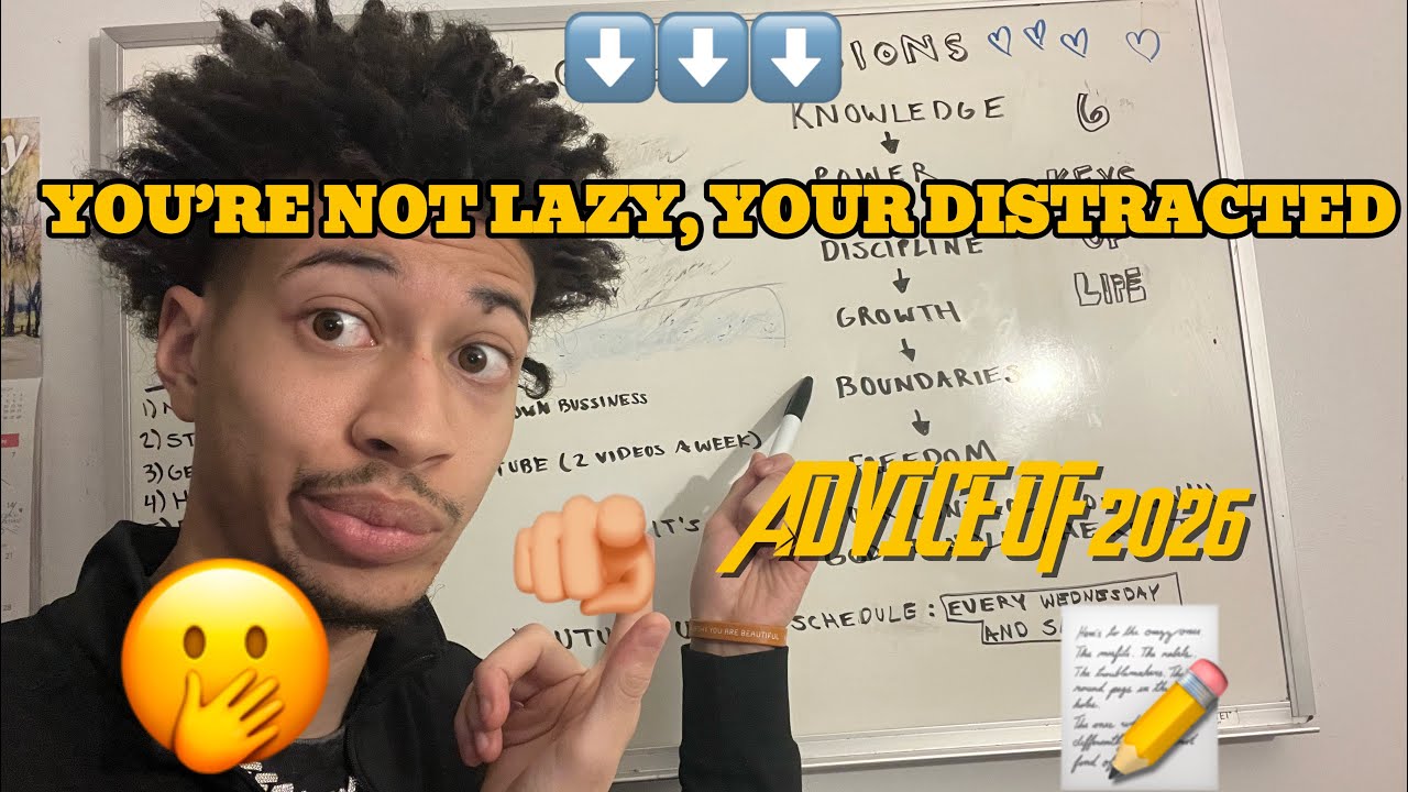 you’re not lazy, your distracted 🫵🏼 (watch this if this is you) 