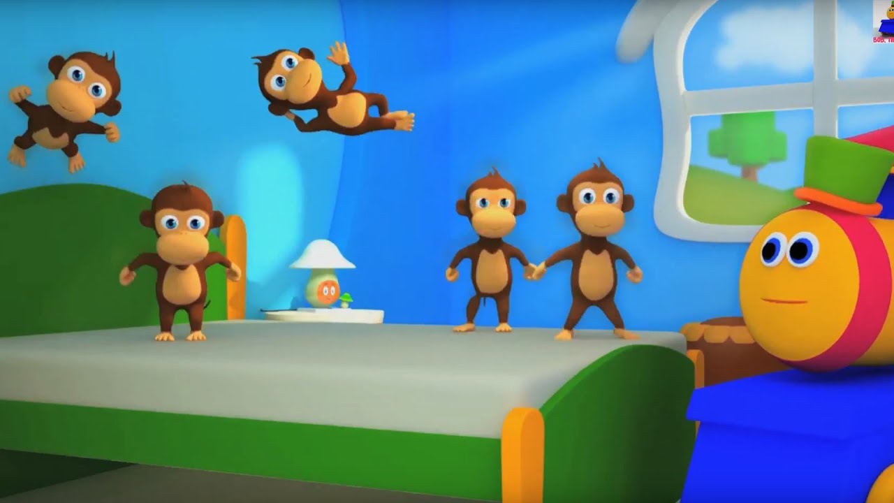 Bob The Train | 5 Little Monkeys | Nursery Rhyme For Babies by Bob The Train